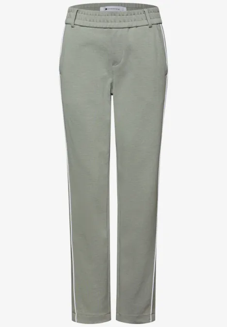 Broek met smalle pijpen dark mint green Broek met smalle pijpen dark mint green