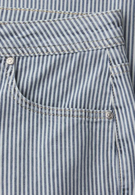 Jeans Straight Legs indigo striped wash Jeans Straight Legs indigo striped wash