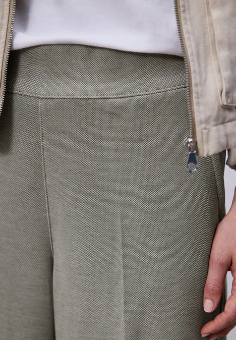 Pantalon High Waist Wide Leg en coupe décontractée dark mint green