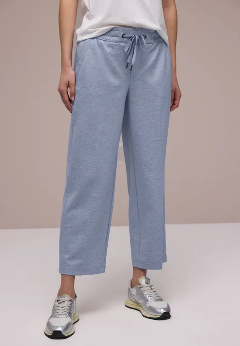 Wide Leg Hose mit Elastikbund country blue mel. Wide Leg Hose mit Elastikbund country blue mel.