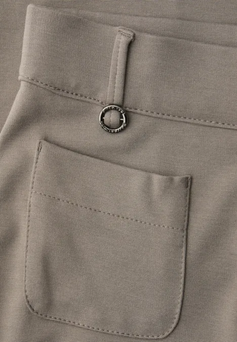 Spodnie z prostymi nogawkami dark beige Spodnie z prostymi nogawkami dark beige