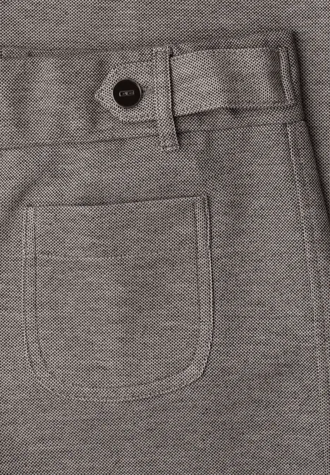 Wide Leg Hose mit Knopfdetails espresso brown