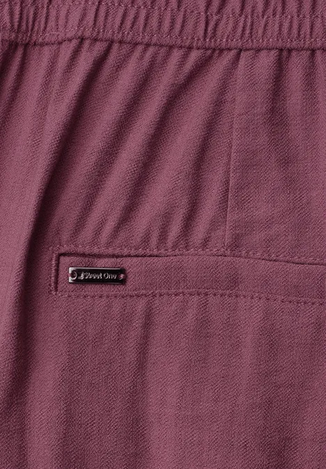 Spodnie z szeroką nogawką High Waist o luźnym kroju Loose Fit dark clouded blush