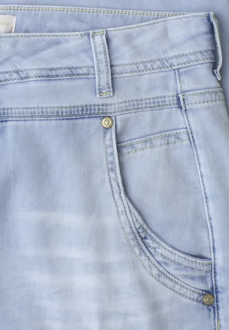 High Waist Barrel Leg Jeans en Loose Fit Ultra Bleached Wash