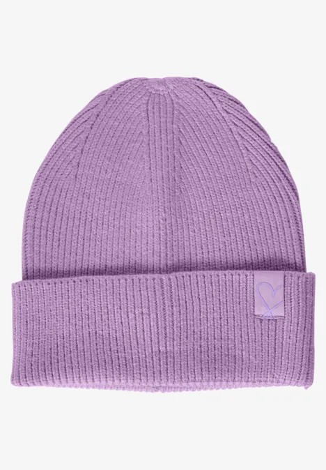 Strick Beanie pure lilac melange