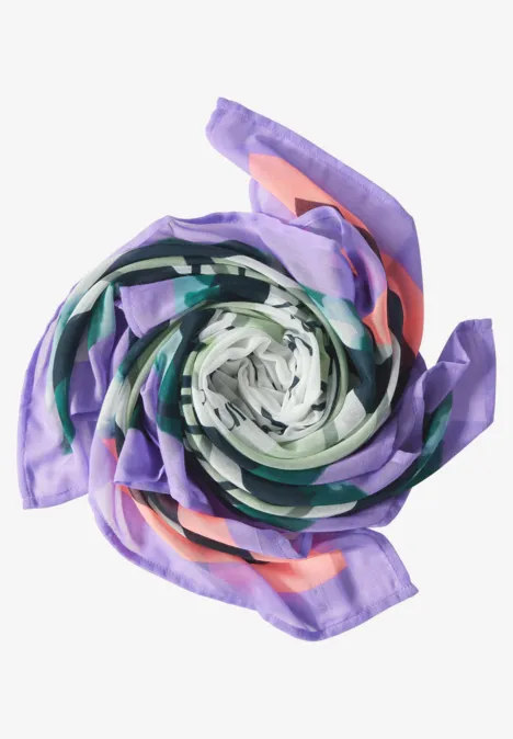Tuch mit Artwork Print multicolor