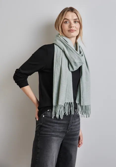 Langer Schal metallic grey