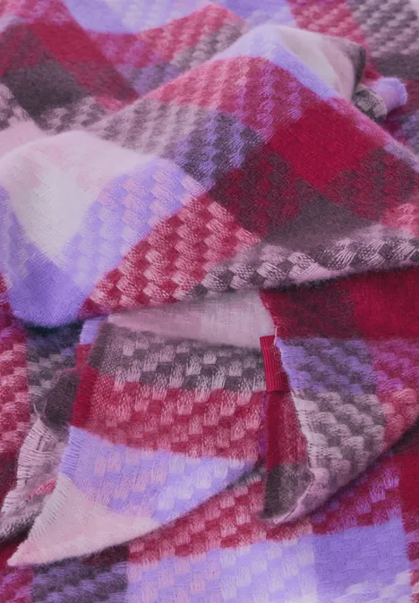 Karierter Schal carpet red