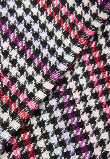 Houndstooth Schal multicolor