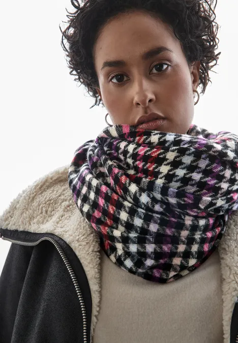 Houndstooth Schal multicolor