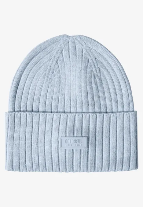 Strick-Beanie antarctic blue mel.