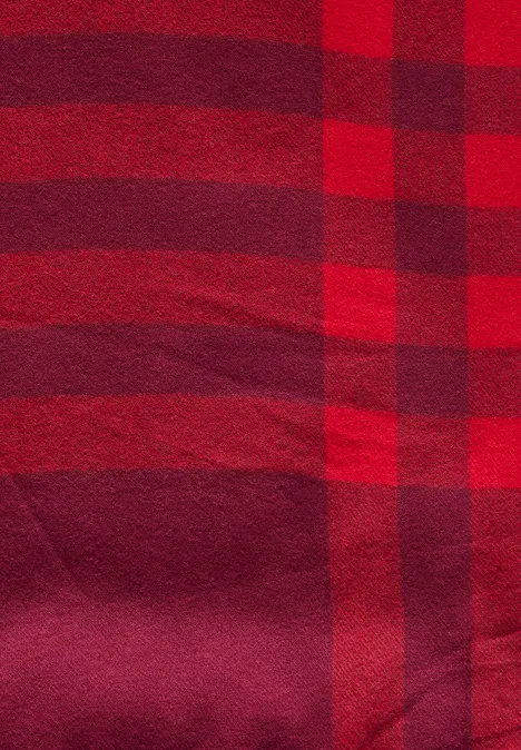 Karierter Schal autumn red