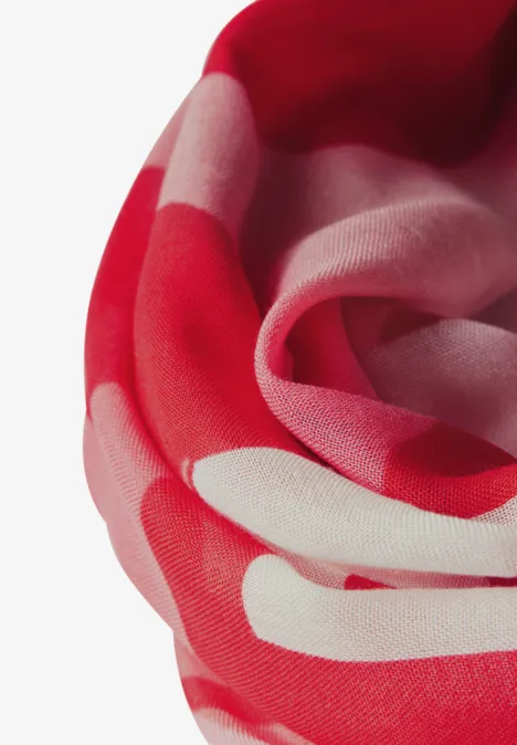 Gemusterter Loop-Schal strong red