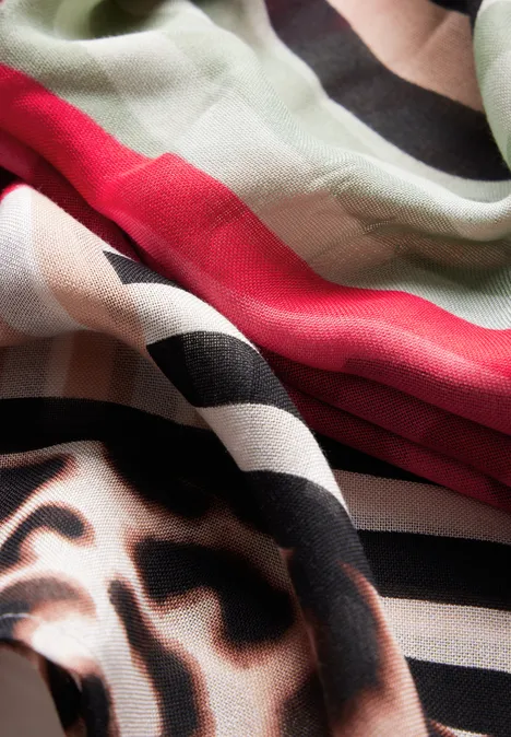 Foulard à motifs multicolor