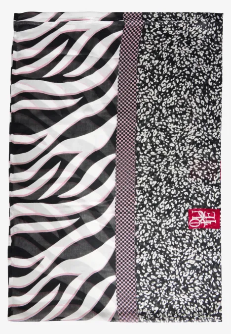 Bedruckter Loop Schal Black