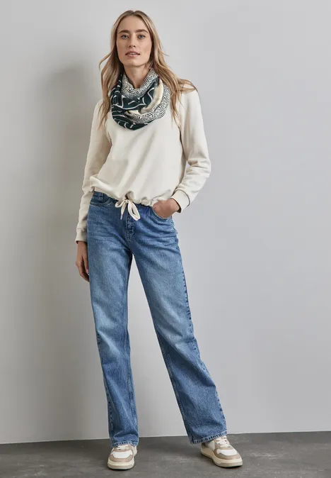 Gemusterter Loop Schal cool vintage green