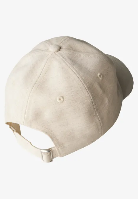 Leinen Cap moonstone sand