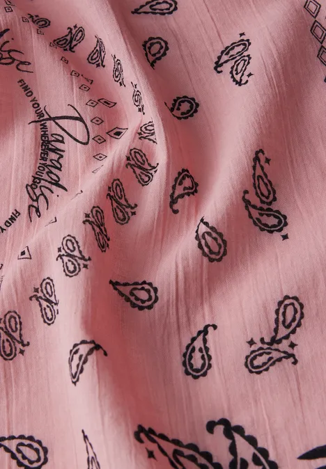 Gemustertes Bandana blush peach