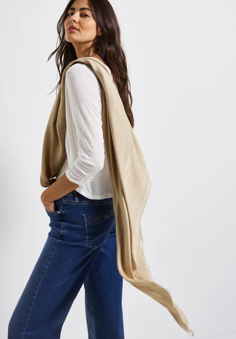 Leo Jacquard Tuch coastal beige