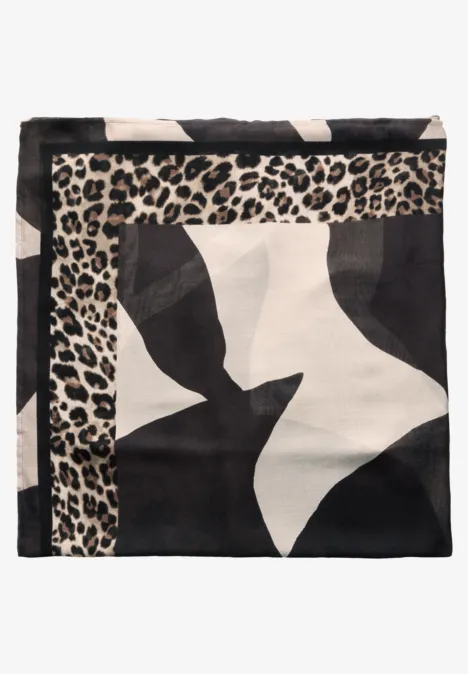 Gemustertes Tuch Black