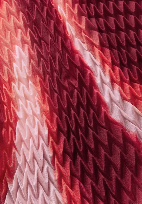 Gemusterter Schal glory red