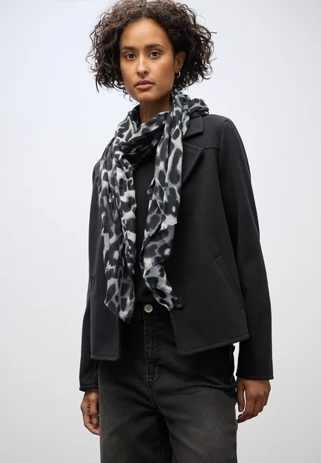 Langer Leo Schal metallic grey