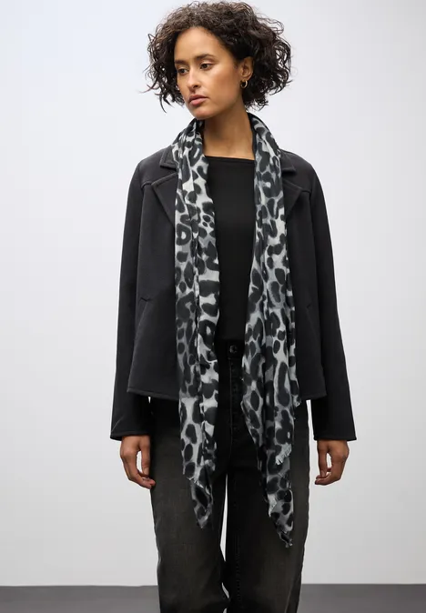 Langer Leo Schal metallic grey
