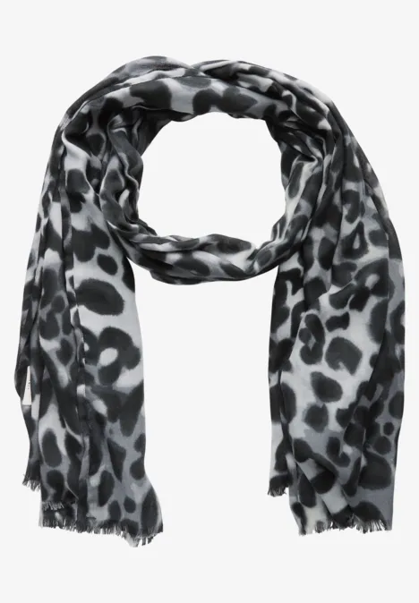 Langer Leo Schal metallic grey