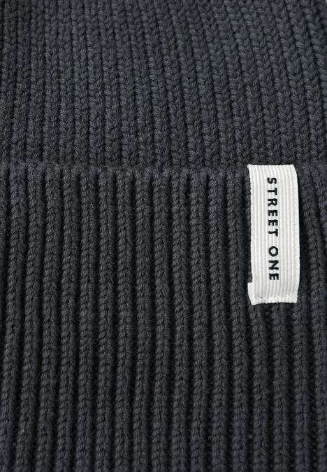 Rippstrick Beanie Obsidian Blue