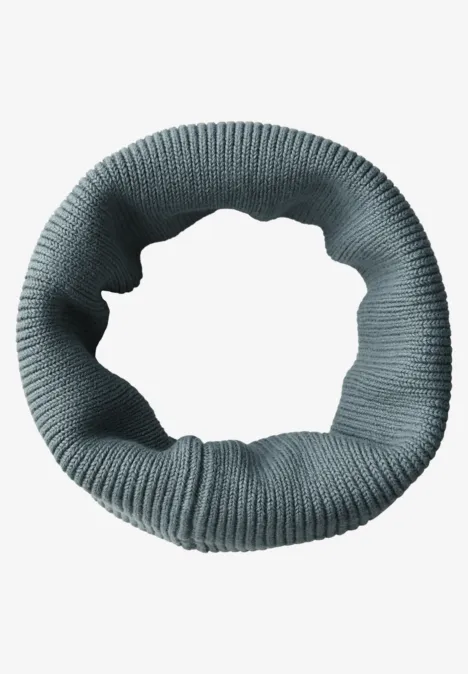 Rippstrick Loop-Schal sterling blue