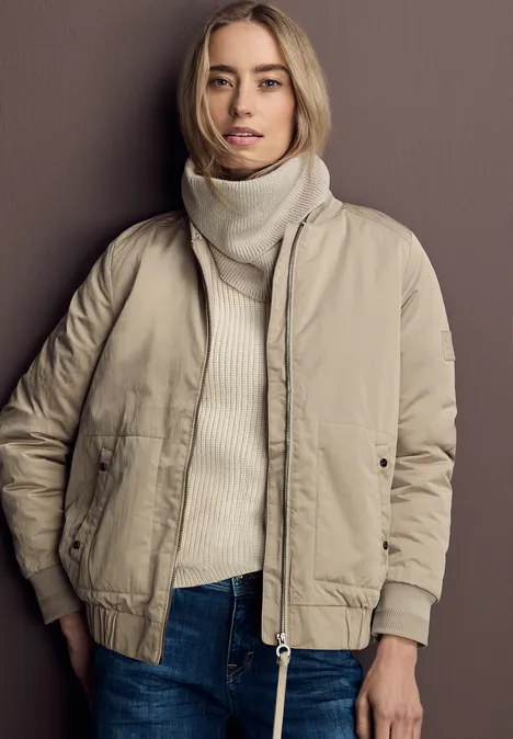 Rippstrick Loop-Schal oak beige melange
