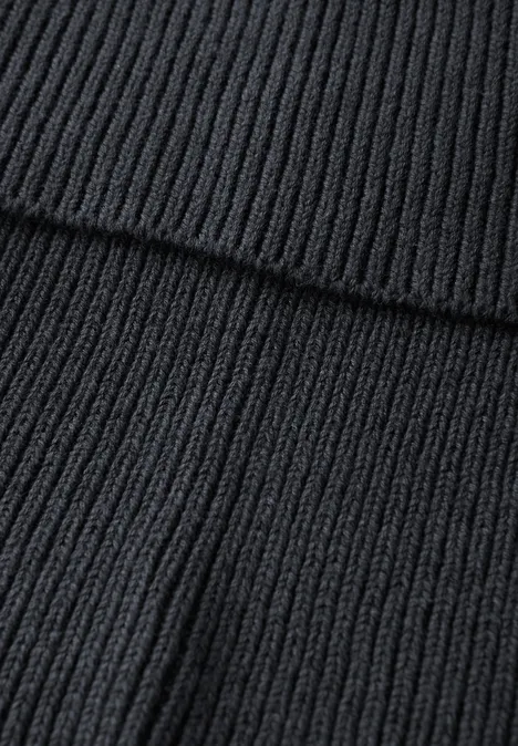 Rippstrick Loop-Schal Obsidian Blue