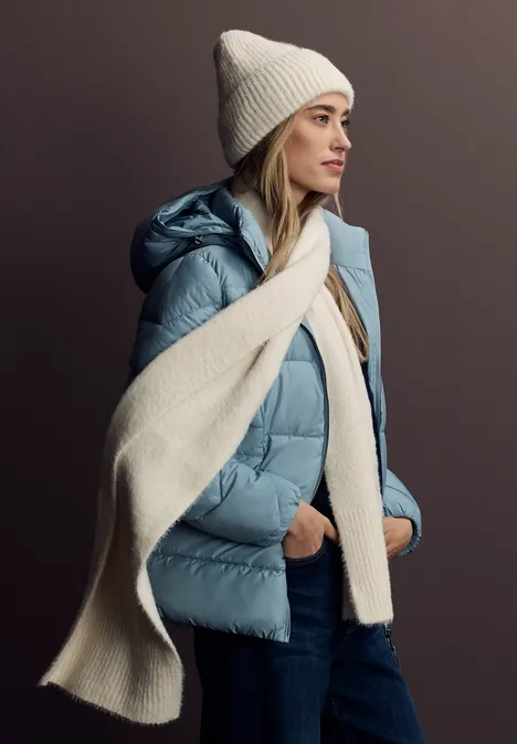 Federgarn Beanie lucid white