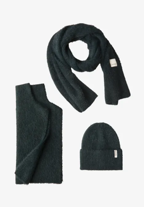 Federgarn Beanie juniper green mel.