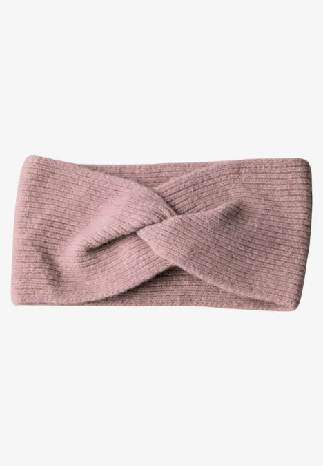 Feinstrick Stirnband rosewood pink melange