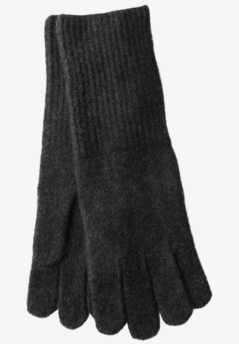 Feinstrickhandschuhe anthracite melange