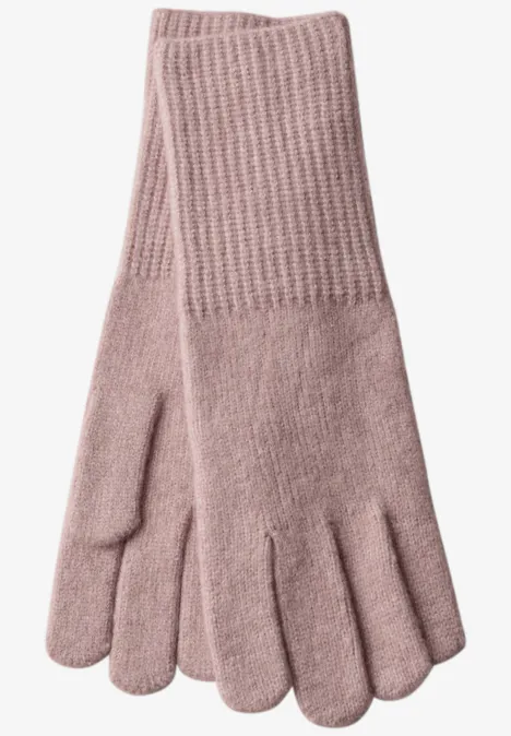 Feinstrickhandschuhe rosewood pink melange