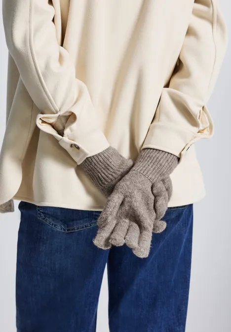 Feinstrickhandschuhe Sandy Mocca Mel.