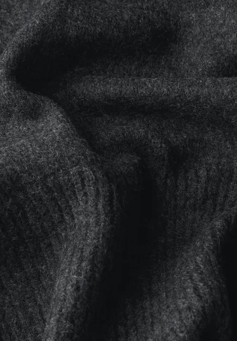 Langer Schal anthracite melange