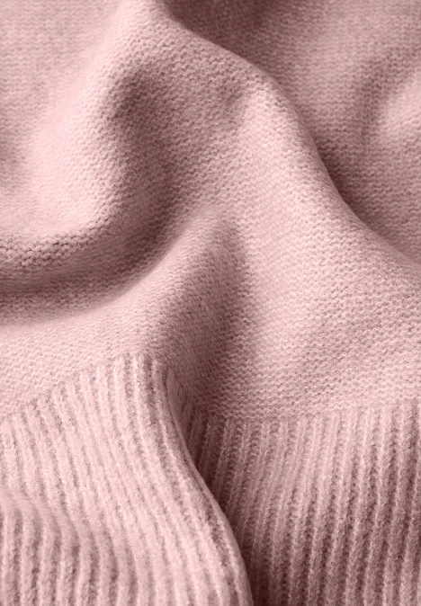 Langer Schal rosewood pink melange