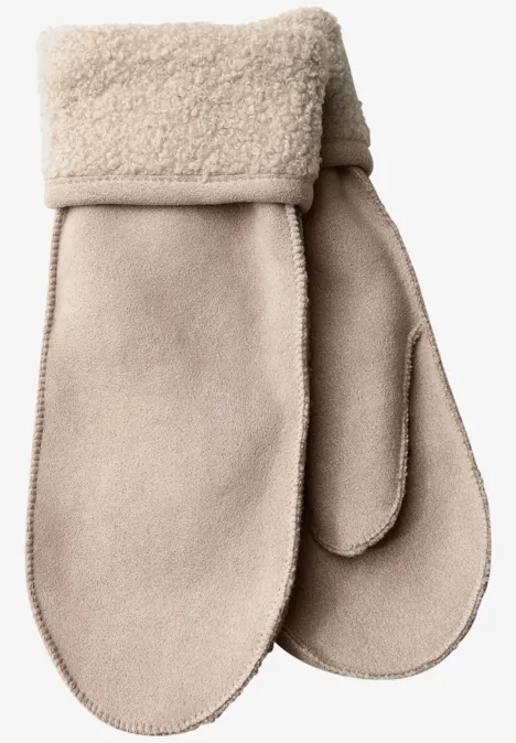 Velours Handschuhe soft sand