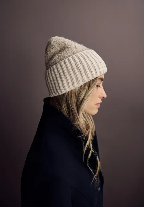 Strukturmix Beanie Soft Sand Mel.