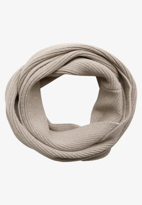 Loop Schal mit Pailletten Soft Sand Mel.