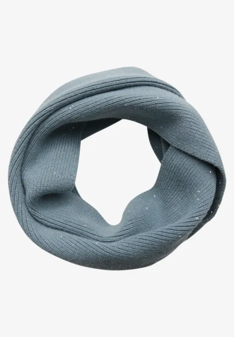 Loop Schal mit Pailletten sterling blue mel.