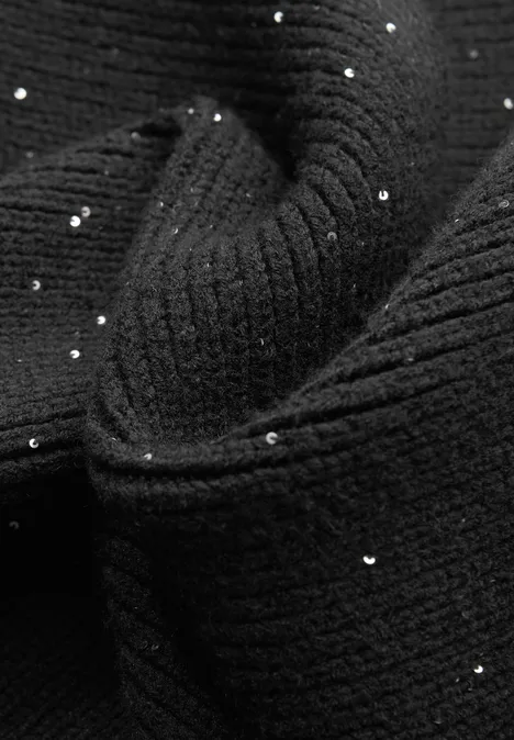 Loop Schal mit Pailletten Black