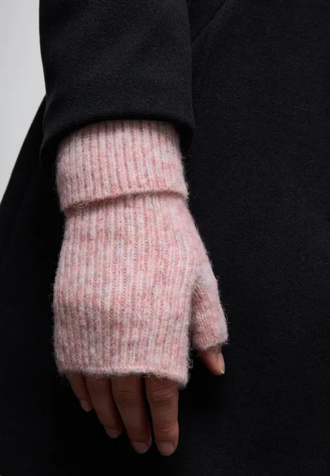 Handwärmer mit Woll-Anteil sweet rose mel.