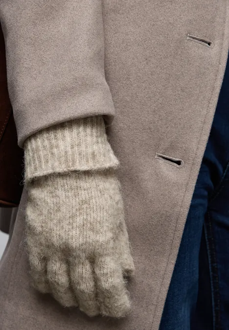 Handschuhe mit Woll-Anteil Soft Sand Mel.
