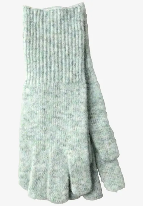 Handschuhe mit Woll-Anteil serene green mel.
