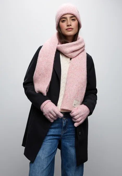 Handschuhe mit Woll-Anteil sweet rose mel.