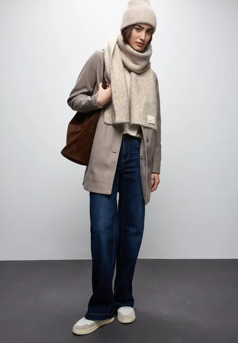 Schal mit Woll-Anteil Soft Sand Mel.